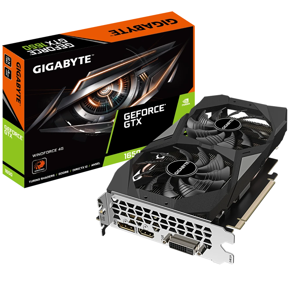 Gigabyte GeForce® GTX 1650 D6 WINDFORCE 4G  (Rev. 3.0)